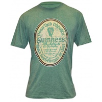 Guinness Green Distressed Gaelic Label Tee
