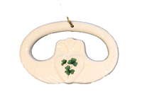 Shamrock Claddagh Ornament