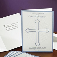 Embossed Special Grandson Baptismal Card (2)
