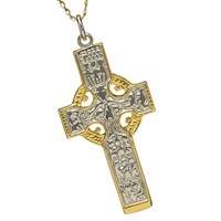 Sterling Silver and Yellow Gold High Cross Of Durr