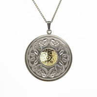 Sterling Silver and 18K Gold Celtic Warrior Round 
