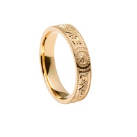 14K Yellow Gold Celtic Shield Warrior Band (2)