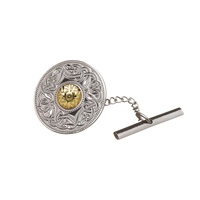 Small Warrior Tie Tac with 18K Bead (3)