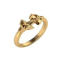 14K Yellow Gold Trinity Knot Ring- SETTING ONLY (4