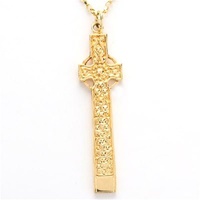 14k Yellow Gold St Martins Cross of Iona