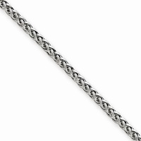 14k White Gold 2mm Wheat Chain (2)