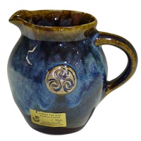 Colm De Ris Irish Pottery Jug, Small Blue (2)