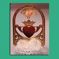 Robert Emmet Gold Plated Claddagh Cake Topper