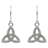 Trinity Earrings Adorned With Swarovski Crystal (3