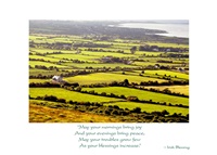 Irish Blessing, Birthday Card, Hills
