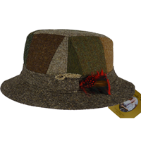 Hanna Walking Hat Striped Brown (2)