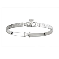 Baby Claddagh Bracelet Sterling Silver (3)