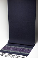 Calzeat Celtic Design Midnight Blue Wool Scarf (3)