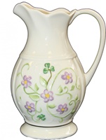 Belleek Irish Flax Pitcher (2)