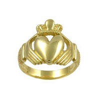 Yellow Gold Extra Large Claddagh Ring (2)