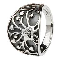 Shanore Sterling Silver Tree of Life Trinity Knot 