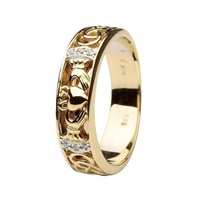 14kt Yellow Gold Claddagh Wedding Ring (2)