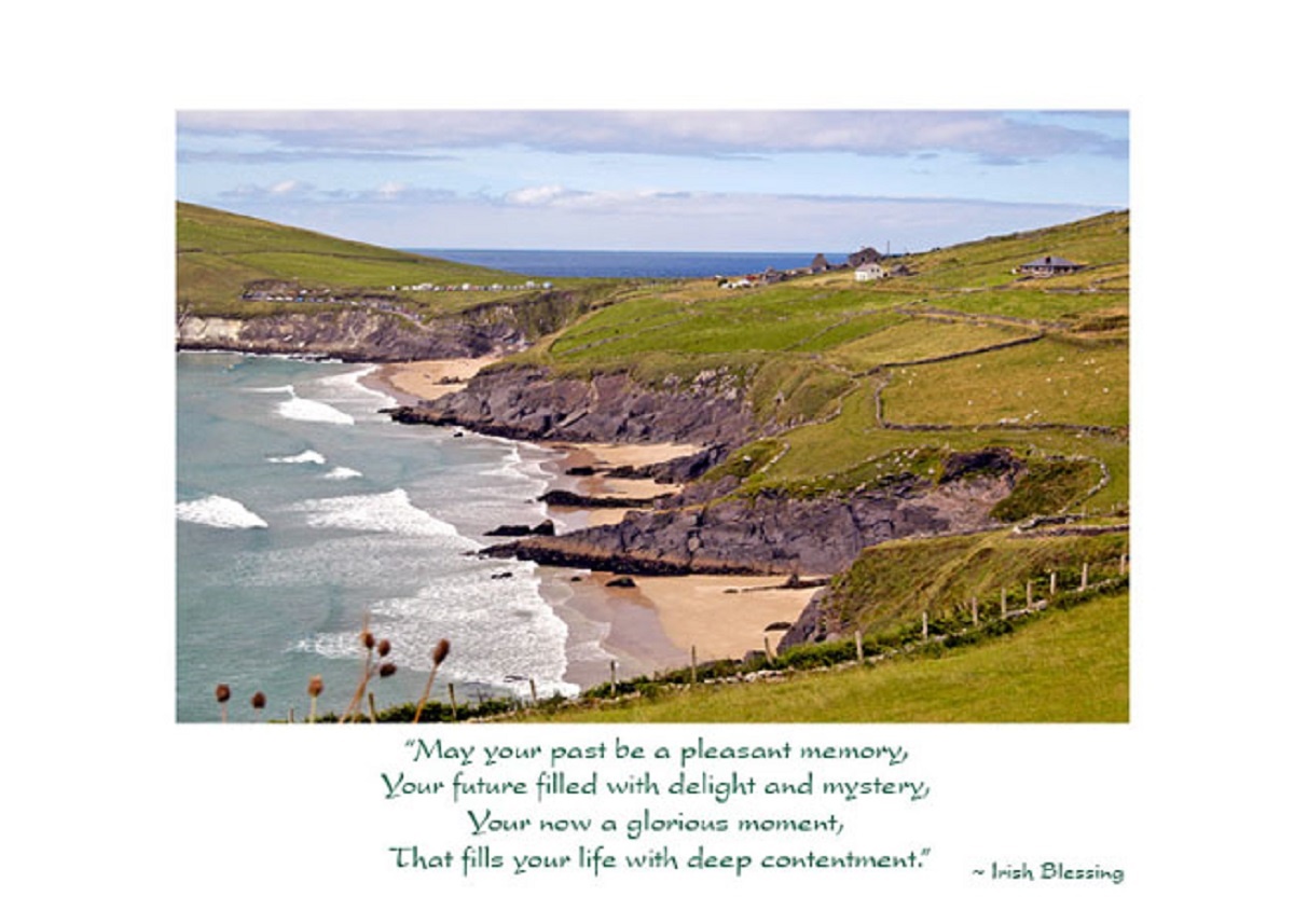 Irish Blessing Retirement Card Dingle at eIrish.com