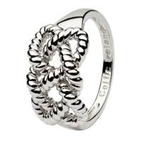 Shanore Sterling Silver Irish Fishermans Knot Ring