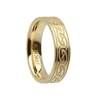 14K Yellow Celtic Waves Etched Ring (2)
