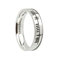 Boru Sonas Ogham Etched Ring