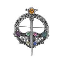 Celtic Tara Brooch Silver Tone (3)