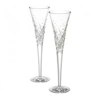 Waterford Crystal Happy Celebrations Flutes, Set of 2 (2)
