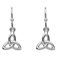 Shanore Silver Celtic Trinity Knot Drop Earrings (2)