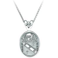 Oval Coat of Arms Family Pendant, Large