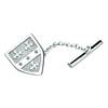 10K White Personalised Family Coat of Arms Shield Tie Tac