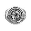 Silver Gents Scottish Clan Heraldry Ring, Solid
