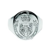 Gents Extra Heavy Hand Engraved Seal Ring
