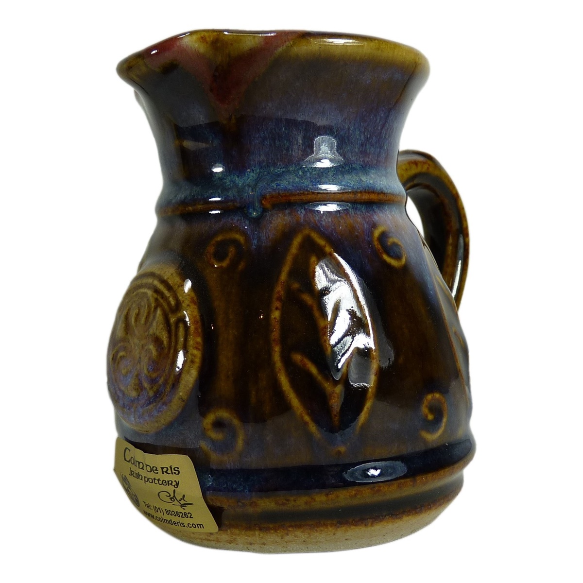 Colm De Ris Irish Pottery Leaf Jug Blue(BC4) at