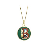 Solvar Gold Plate Celtic B Initial Pendant