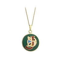 Solvar Gold Plate Celtic J Initial Pendant