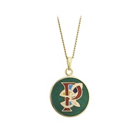 Solvar Gold Plate Celtic P Initial Pendant