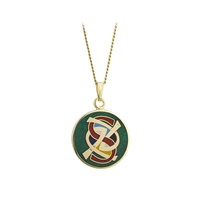 Solvar Gold Plate Celtic S Initial Pendant