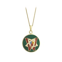 Solvar Gold Plate Celtic W Initial Pendant