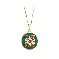 Solvar Gold Plate Celtic X Initial Pendant