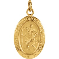 14KT Saint Christopher Medal-XSmall (3)