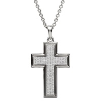 Sterling Silver Swarovski ST32 Cross Necklace (2)