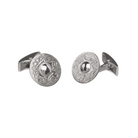 Small Warrior Cufflinks Sterling Silver (2)