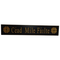 Wooden Carved Wallboard Cead Mile Failte (2)