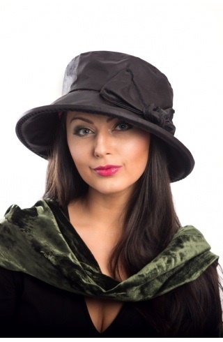 Wax Cotton Rain Hat by Kathleen 