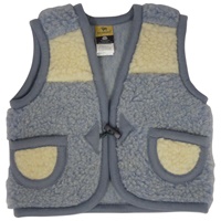 Childrens Wooly Vest - Blue