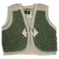 Childrens Wooly Vest - Green