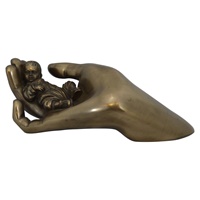 Caring Baby Bronze Sculpture