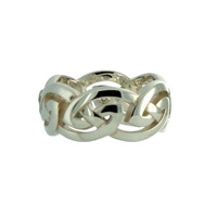 Sterling Silver X-Wide Eternity Knot Gowan Ring