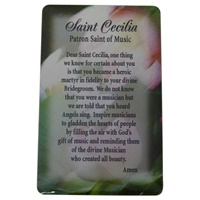 Saint Cecilia Prayer Card