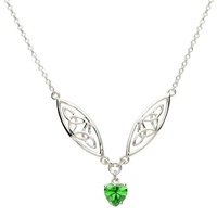 Trinity and Green Heart Pendant (2)